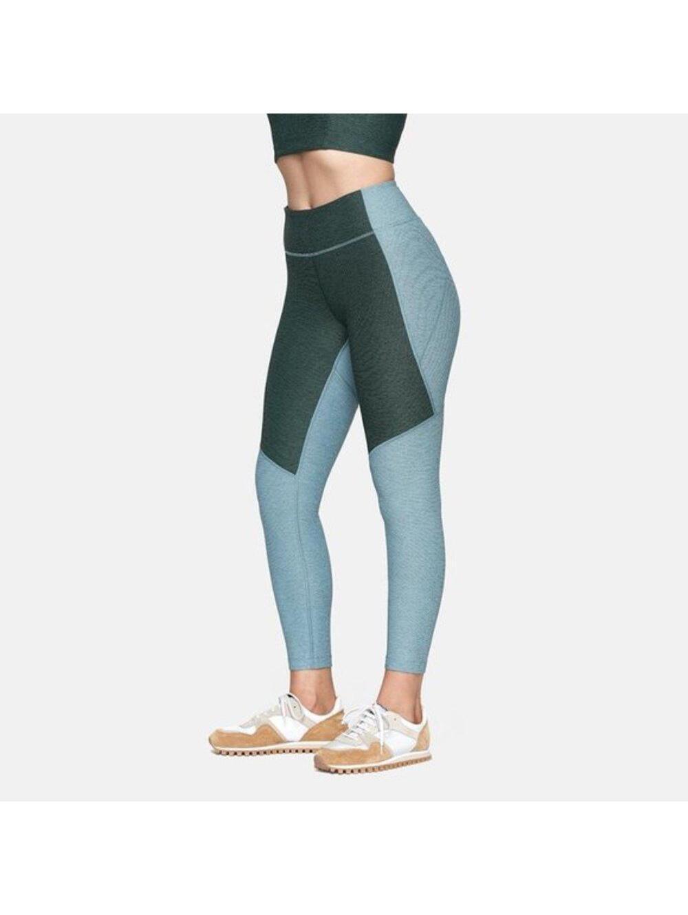 NWT Outdoor Voices 3/4 Two Tone Leggings Slate/Hunter Size XL